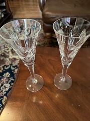 Vintage Waterford flute pair millennium collection