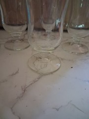 4 Vintage Parfait Cocktail Glass 6″ X 2.75” Stemmed Excellent Condition