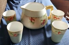 T& V Limoge France 5 Pc Lemonade Set