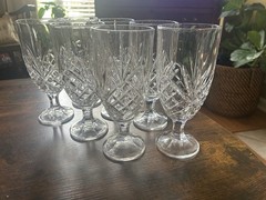 Godinger Dublin Shannon Crystal Iced 14 Oz Beverage Glass 7.75”H EUC 7