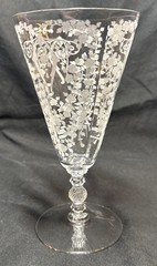 Cambridge Glass DIANE #3122 7 1/4” 12 oz Iced Tea Footed Tumbler Stem Goblet