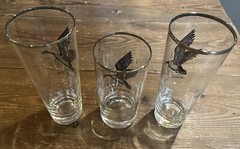 Set Of 3 Vintage Federal Glass Canada Goose Glasses – 2 Highball & 1 Tumbler