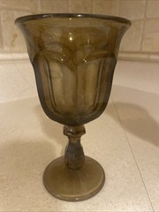 Imperial old Williamsburg Amber Goblet Set Of 3 6 1/2 in