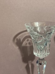 Gorham Crystal Victoria’s Garden Candlesticks 2 Clear Cut Florals 6.5