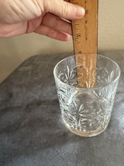 6 Italian Crystal Tattoo Pattern Double Old Fashioned Rocks Glasses Set of 2