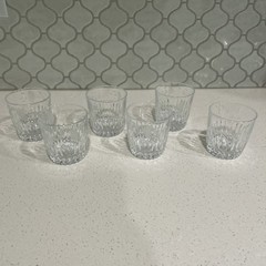 Vintage Princess House Heritage Pattern Discontinued Set Of 6 Glasses Mint Cond
