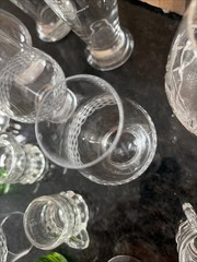 Vintage Crystal & Barware Lot – 14pc – Cut Glencairn, Royal Brierly, Promos++