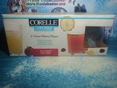 Set of 8 Vintage Corelle 7.5 oz Glassware Tumblers – ‘In The Garden’ 1996 New
