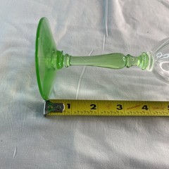 A Set of Four Tiffin Twist Wine Water Glasses 7.5 Inches