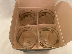 Vintage Set of 4 PORTMEIRION Botanic 13 oz Wine Glasses Original Box
