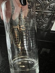 Libbey Glass Barware Zodiac Scorpio (1) Gold Trim Vintage