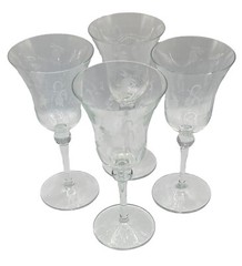 8 PRINCESS HOUSE HERITAGE CHAMPAGNE FLUTE WINE COCKTAIL GLASSES Vintage Crystal