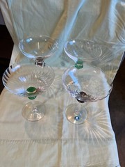 Champagne glasses handmade in the Czech Republic