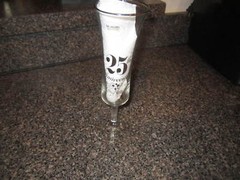 25TH WEDDING ANNIVERSARY WINE GOBLET CHAMPAGNE TOASTING GLASS / FLUTE