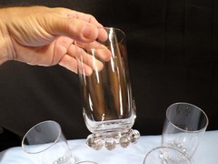 Set of 6 Imperial Clear Glass Candlewick Tumblers 5 3/8″ Tall