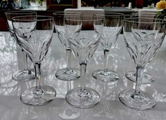 Baccarat Genova (7) Tall Water/ Wine Goblets, 7 1/2″