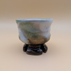 sake cup　”GUINOMI　HAGI-YAKI” 　Sansai　Tricolor