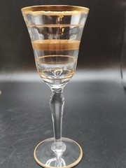 Gold Stripped Aperitif Set of 8 (Crozier estate, Fred Roger’s Sister)