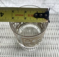 MCM Signed George Briard’s Double Old Fashion Glass Spanish Scroll 22k Filigree