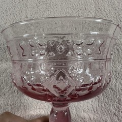 Vintage Short-Stemmed Dessert Cup Sherbert Dish Goblet Glass 8”x5” Collectible