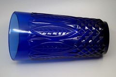 AVON ROYAL SAPPHIRE COBALT BLUE 14 OZ TUMBLER /ICED TEA GLASS