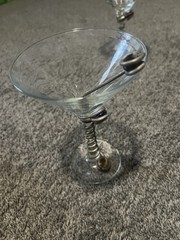 Vintage Martini Glasses Set set of 6