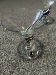 Vintage Martini Glasses Set set of 6