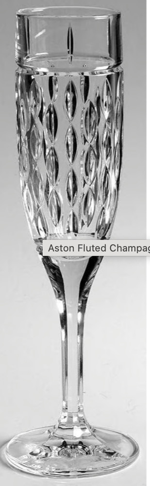 NWOT Ralph Lauren ASTON Champagne Lead Crystal Flute 9 1/2 in.