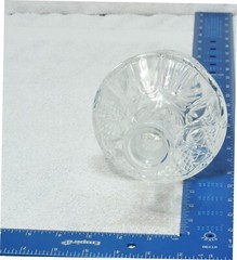 Vintage Lead Crystal 10” Decanter, Diamond Cut Glass Octagon Shape, EUC!