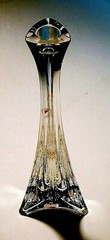 Colle Crystal Triangle Candlestick Holder 12in H