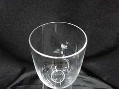Heisey New Era, Square Base: Water or Wine Goblet (s), 6 1/4″ Tall, As Is