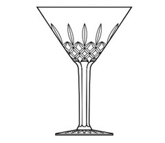 Waterford Crystal LISSADEL 6.5″ MARTINI GLASS Signed EXCELLENT