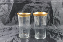 Tiffin-Franciscan Minton Flat Clear Ice Tea Glass Set of 2