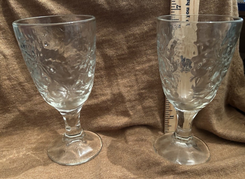Lot Of 2 PRINCESS HOUSE FANTASIA CLEAR WATER GOBLET 6 7/8″ (2 goblets)