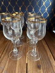 American Stemware PRINCETON Wine 7 oz glasses Set of 10 Lead Crystal Blown Glass