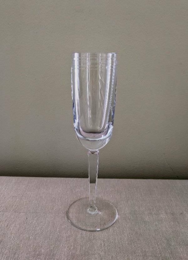 8″ Kate Spade Lenox Blown Glass PEBBLE POINT Champagne Flute 8 AVAILABLE