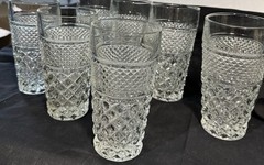 SET OF 7 WEXFORD 6 1/4″ ICE TEA TUMBLERS GLASSES ANCHOR HOCKING 16 oz RTS