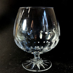 GALWAY CONNEMARA BRANDY GLASSES, Cut Lead Crystal, 5″, 14 Oz, IRELAND, 2PCS
