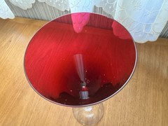 Baccarat Vega Fortissimo Red Wine Glass Pair Set Crystal Goblets Unused Japan
