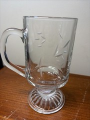 Vintage Princess House Crystal Heritage Irish Coffee Mug Glass Single 1980’s