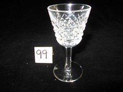 WATERFORD CRYSTAL «ALANA» CORDIAL STEMS; 3 1/2″H, PRICE IS EACH,XLNT CONDITION
