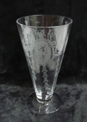 Tiffin Franciscan Classic Shawl Dancer Ice Tea Glass Stem 14185 6″ Nude Dancing