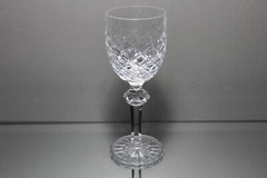 One (1) Waterford Crystal Powerscourt 7 1/8″ Wine Goblet Stem Glass Gothic MINT