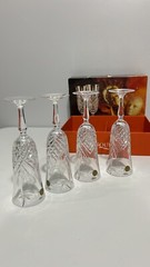 Masquerade Cristal d’Arques Champagne Flute Glasses with original Box – Set Of 4