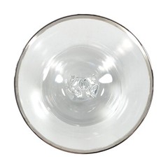 2ct MCM Fostoria Symphony Legacy Platinum Band Sherbet Blown Glass 4 3/4 in