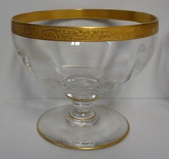 Tiffin MINTON COORDINATING (GOLD ENCRUSTED) Footed Margarita Bowl Glasses