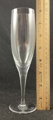 Rosenthal Lotus Plain Crystal Champagne Flutes 7.8in Discontinued Set of 3