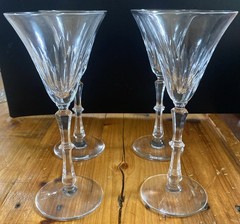 Bryce 798-1 Cordial Glass Cut #1 on Stem #798 MCM Pittsburgh SET Of 4