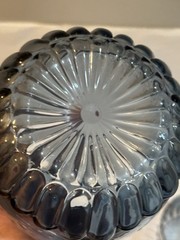 Blue Glass Bedside Carafe With Tumbler.