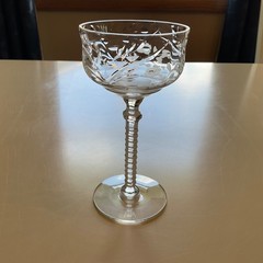 VTG Libbey Rock Sharpe Liquor Glass Stem Crystal Set of 10 Burleigh Pattern